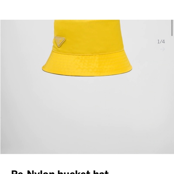 Prada Yellow Bucket Hat - Picture 7 of 8